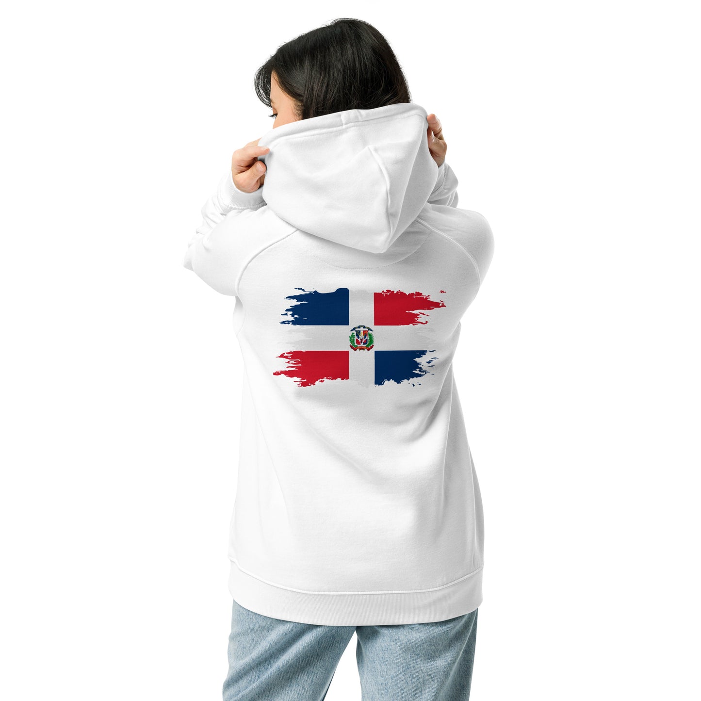 Dominican Unisex eco raglan hoodie