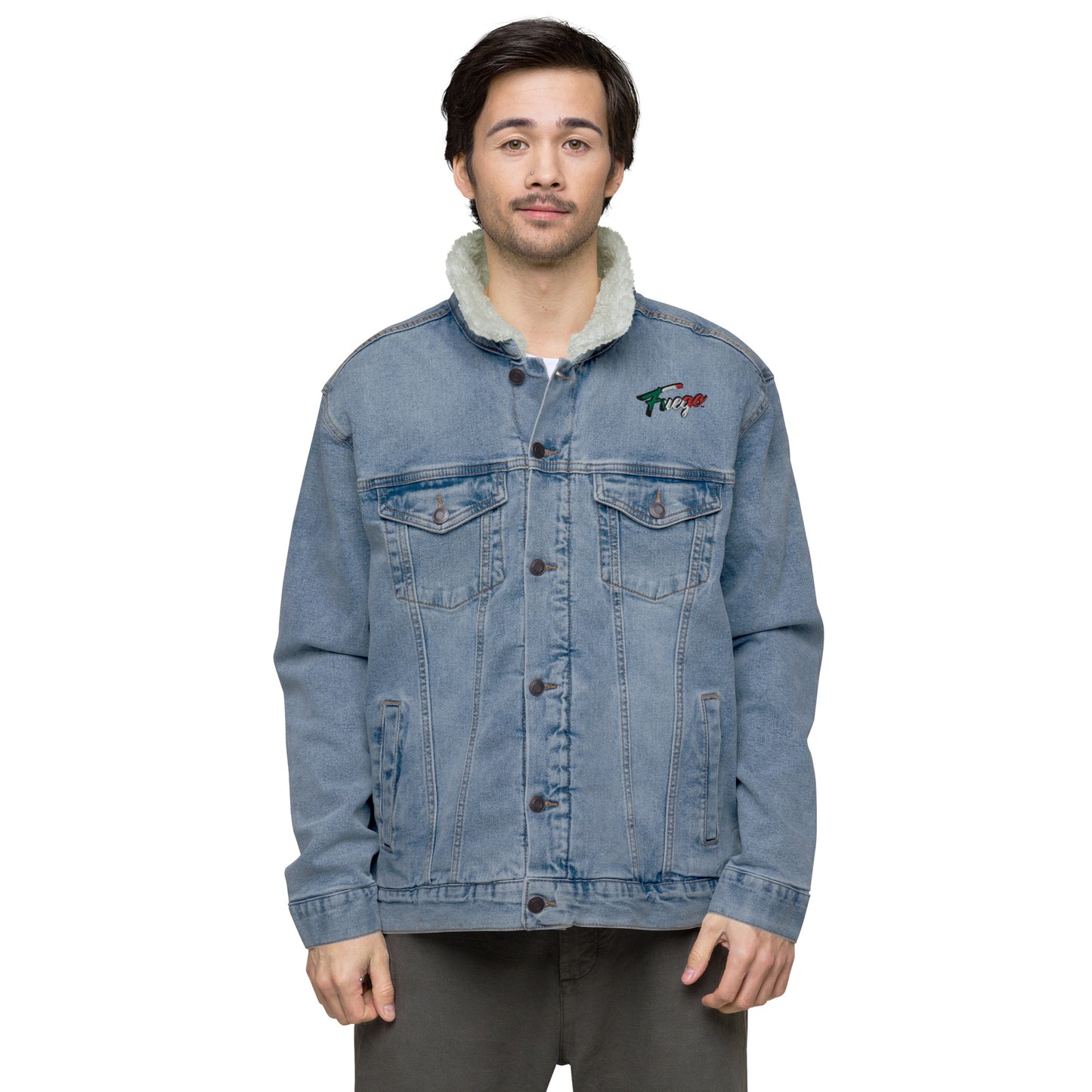 Unisex denim sherpa jacket