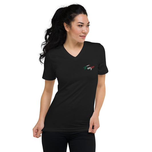 Women Short Sleeve V-Neck T-Shirt