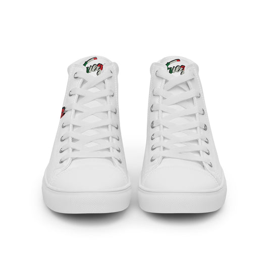 Men’s high top canvas shoes